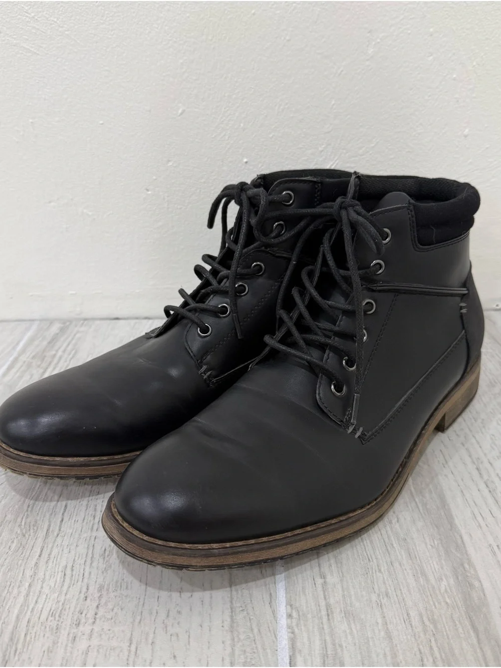 Goodfellow & Co Brewer Black Chukka Lace-Up Boots